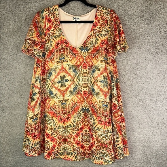 Show Me Your Mumu Dress Women's Small Santiago Sandstone Kylie Y2K Boho‎  Mini - Picture 2 of 9